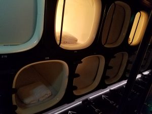 First Capsule Hotel: nine hours